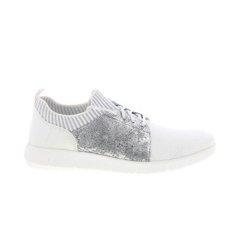 Johnston & Murphy Tamara Perf Flex Womens White Lifestyle Sneakers Shoes