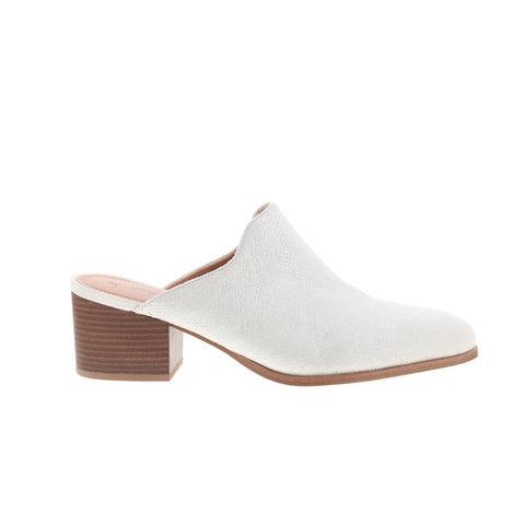Johnston & Murphy Trista Mule 78-21328 Womens White Mules Heels Shoes