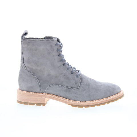 Johnston & Murphy 78-51518 Womens Gray Suede Lace Up Casual Dress Boots