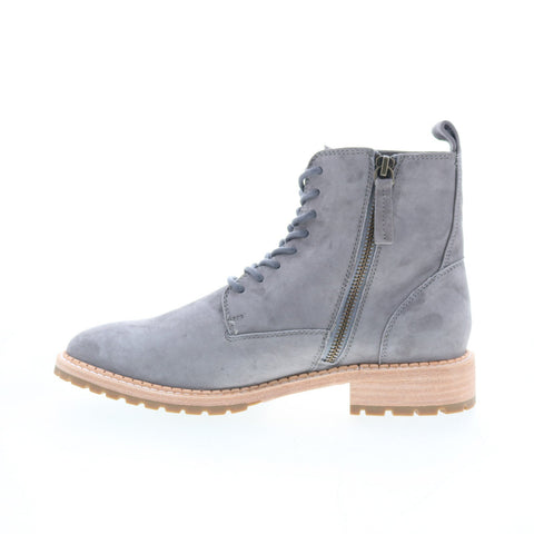 Johnston & Murphy 78-51518 Womens Gray Suede Lace Up Casual Dress Boots