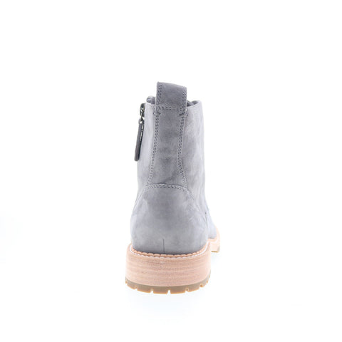 Johnston & Murphy 78-51518 Womens Gray Suede Lace Up Casual Dress Boots