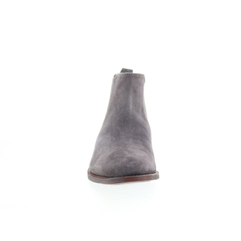 Johnston & Murphy Gabrielle Chelsea Bootie Womens Gray Suede Chelsea Boots