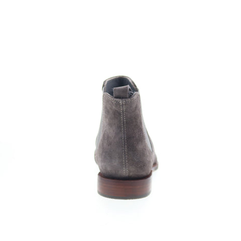Johnston & Murphy Gabrielle Chelsea Bootie Womens Gray Suede Chelsea Boots