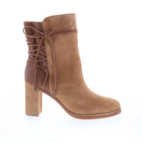 Johnston & Murphy Adley 78-51722 Womens Brown Suede Casual Dress Boots