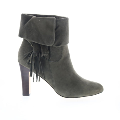 Johnston & Murphy Keaton Cuff Bootie Womens Green Suede Ankle & Booties Boots