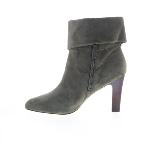 Johnston & Murphy Keaton Cuff Bootie Womens Green Suede Ankle & Booties Boots