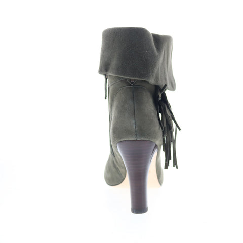 Johnston & Murphy Keaton Cuff Bootie Womens Green Suede Ankle & Booties Boots