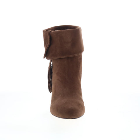 Johnston & Murphy Keaton Cuff Bootie Womens Brown Suede Ankle & Booties Boots