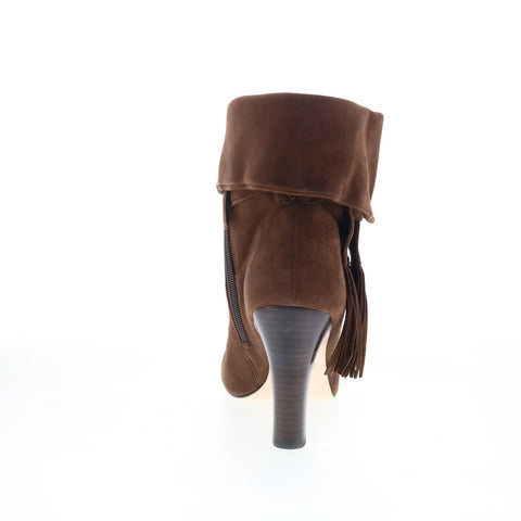 Johnston & Murphy Keaton Cuff Bootie Womens Brown Suede Ankle & Booties Boots