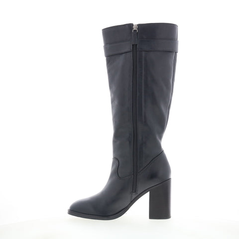 Johnston & Murphy Hadley 78-51811 Womens Black Leather Knee High Boots