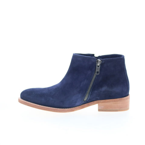 Johnston & Murphy Shelby 78-51854 Womens Blue Suede Casual Dress Boots