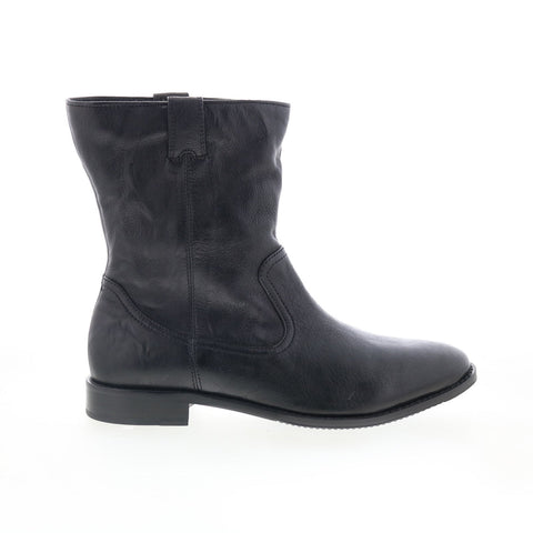 Johnston & Murphy Lenora 78-51871 Womens Black Leather Casual Dress Boots