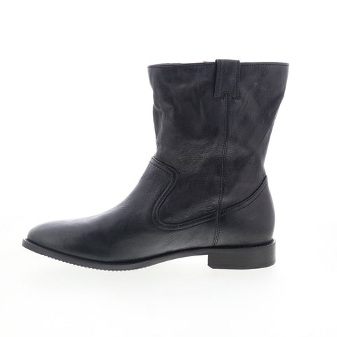 Johnston & Murphy Lenora 78-51871 Womens Black Leather Casual Dress Boots