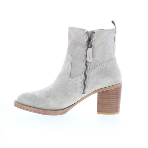 Johnston & Murphy Braelyn 78-51913 Womens Gray Suede Ankle & Booties Boots