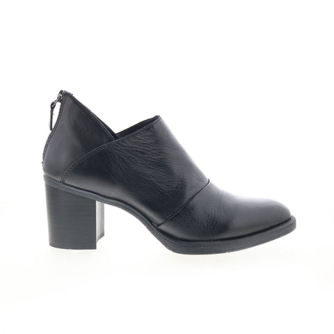Johnston & Murphy 78-51915 Womens Black Leather Zipper Ankle & Booties Boots