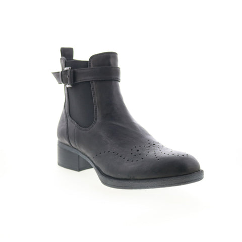 Johnston & Murphy Jeanette 78-51925 Womens Black Leather Casual Dress Boots