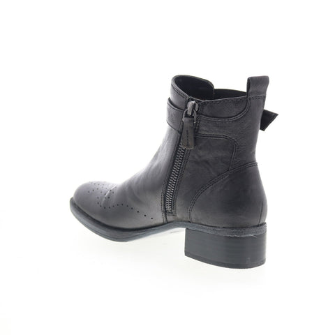 Johnston & Murphy Jeanette 78-51925 Womens Black Leather Casual Dress Boots