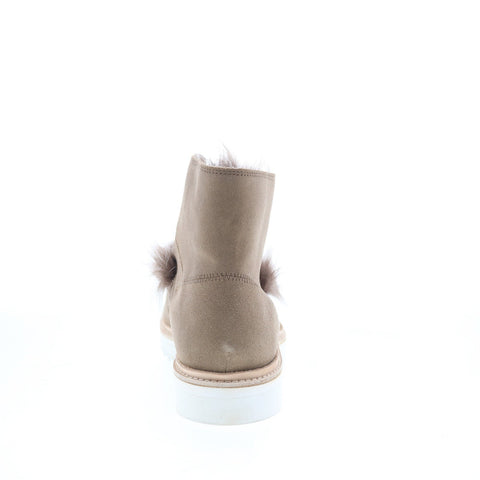 Johnston & Murphy Dalyn 78-51964 Womens Beige Leather Casual Dress Boots