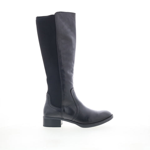 Johnston & Murphy 78-51995 Womens Black Leather Lace Up Knee High Boots