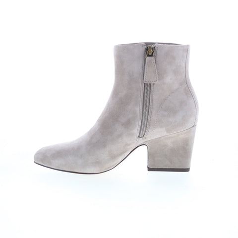 Johnston & Murphy Danni 78-52132 Womens Gray Suede Ankle & Booties Boots