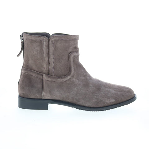 Johnston & Murphy Darby Back-Zip Bootie Womens Gray Ankle & Booties Boots