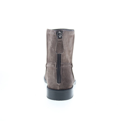 Johnston & Murphy Darby Back-Zip Bootie Womens Gray Ankle & Booties Boots