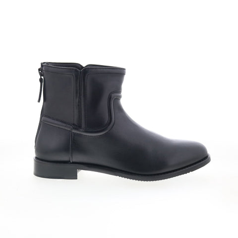 Johnston & Murphy Darby Back-Zip Bootie Womens Black Ankle & Booties Boots