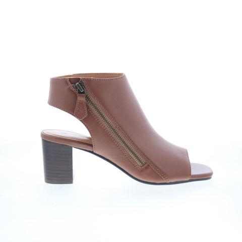 Johnston & Murphy Evelyn Side-Zip Bootie Womens Brown Ankle & Booties Boots