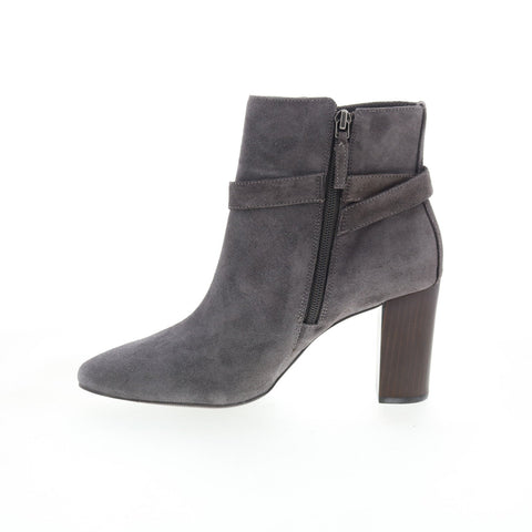 Johnston & Murphy Barbara 78-56506 Womens Gray Suede Ankle & Booties Boots