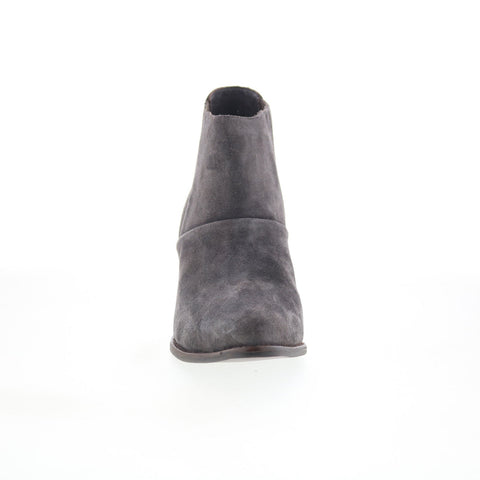 Johnston & Murphy Heeled 78-56516 Womens Gray Suede Ankle & Booties Boots