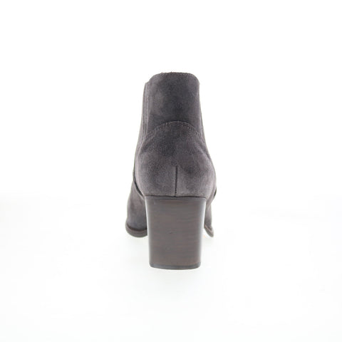 Johnston & Murphy Heeled 78-56516 Womens Gray Suede Ankle & Booties Boots