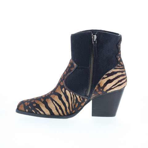 Johnston & Murphy 78-56520 Womens Black Leather Zipper Ankle & Booties Boots