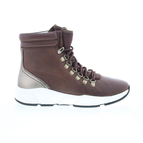 Johnston & Murphy Hilda 78-56573 Womens Brown Leather Casual Dress Boots