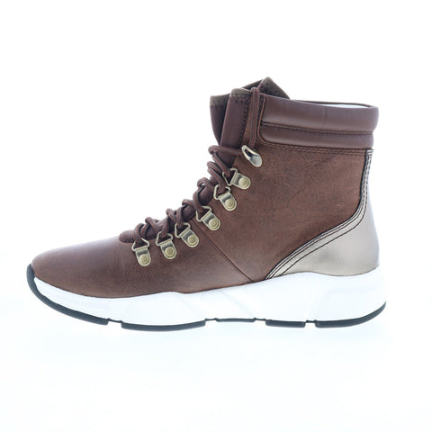 Johnston & Murphy Hilda 78-56573 Womens Brown Leather Casual Dress Boots