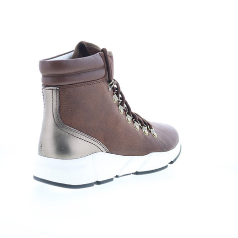 Johnston & Murphy Hilda 78-56573 Womens Brown Leather Casual Dress Boots