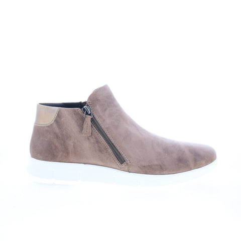 Johnston & Murphy Emery Zip Bootie Womens Brown Ankle & Booties Boots