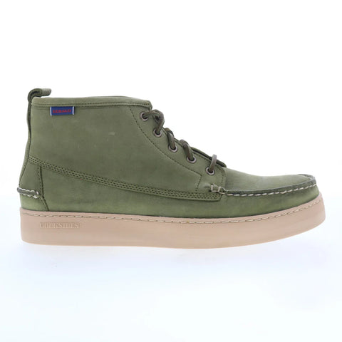 Sebago Brig CH 78112WW-ABD Mens Green Leather Lace Up Chukkas Boots