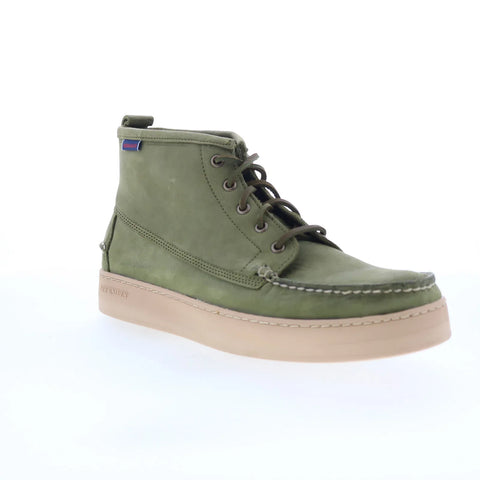Sebago Brig CH 78112WW-ABD Mens Green Leather Lace Up Chukkas Boots