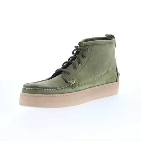 Sebago Brig CH 78112WW-ABD Mens Green Leather Lace Up Chukkas Boots