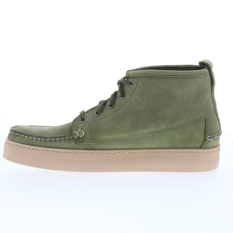 Sebago Brig CH 78112WW-ABD Mens Green Leather Lace Up Chukkas Boots