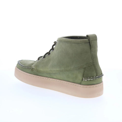 Sebago Brig CH 78112WW-ABD Mens Green Leather Lace Up Chukkas Boots