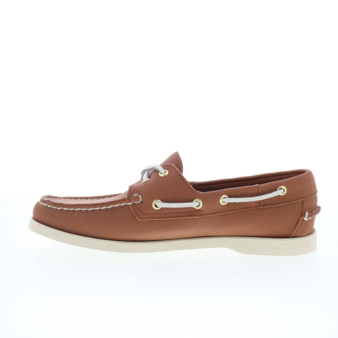 Sebago Portland Fisher Womens Brown Leather Loafers & Slip Ons Boat Shoes