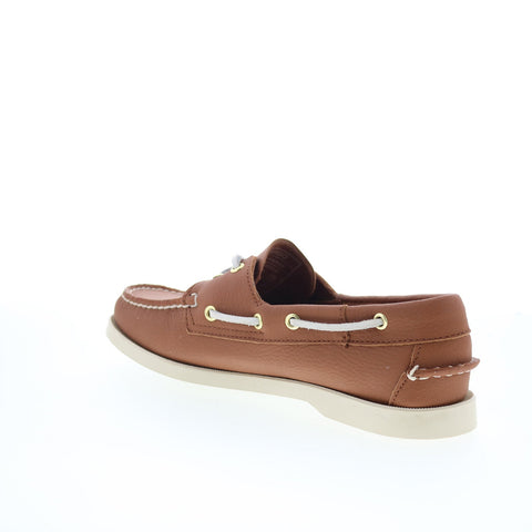 Sebago Portland Fisher Womens Brown Leather Loafers & Slip Ons Boat Shoes