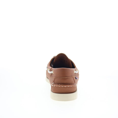 Sebago Portland Fisher Womens Brown Leather Loafers & Slip Ons Boat Shoes