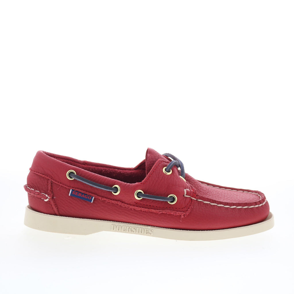 Sebago Portland Fisher 78113FW-913 Womens Red Loafers & Slip Ons Boat ...