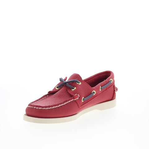 Sebago Portland Fisher 78113FW-913 Womens Red Loafers & Slip Ons Boat Shoes
