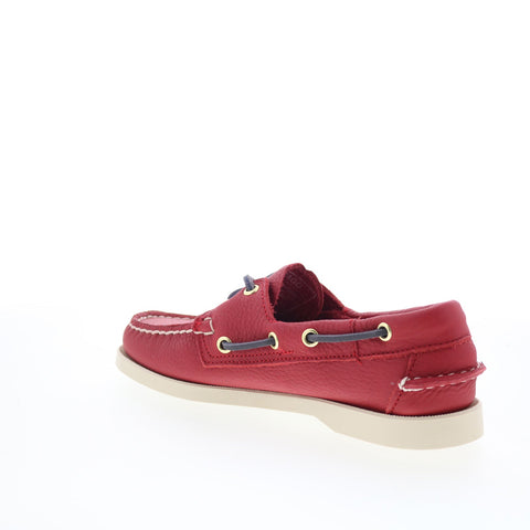 Sebago Portland Fisher 78113FW-913 Womens Red Loafers & Slip Ons Boat Shoes