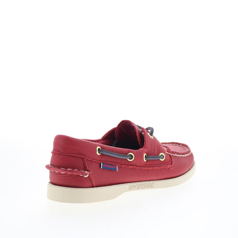 Sebago Portland Fisher 78113FW-913 Womens Red Loafers & Slip Ons Boat Shoes