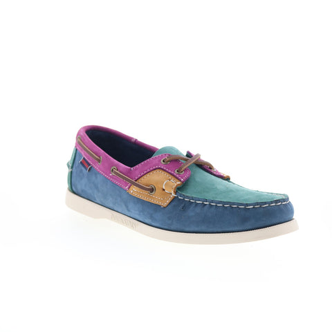 Sebago Ross Island 78113KW-A6X Mens Blue Loafers & Slip Ons Boat Shoes