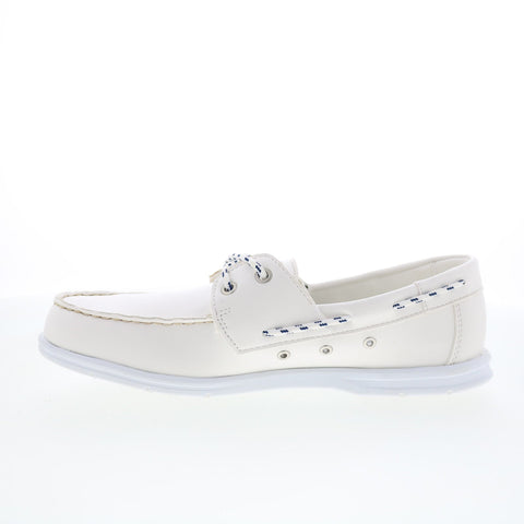 Sebago Jackman 78114CW-911 Mens White Loafers & Slip Ons Boat Shoes